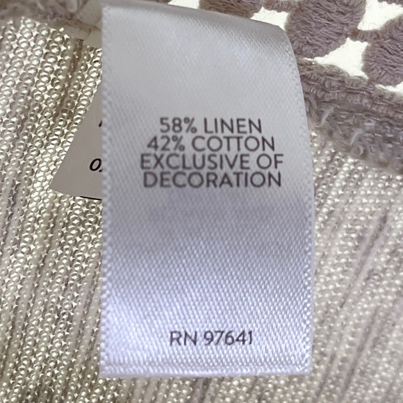 J. Jill Top Size S Petite 58% linen 42% Cotton Casual & Dressy Boho Relaxed Fit - Picture 8 of 12